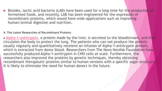 Commercially available recombinant proteins 