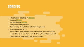 ◂ Presentation template by Slidesgo
◂ Icons by Flaticon
◂ Infographics by Freepik
◂ Images created by Freepik
◂ Text & Image slide photo created by Freepik.com
◂ <div>Icons made by <a
href="https://www.flaticon.com/authors/flat-icons" title="Flat
Icons">Flat Icons</a> from <a href="https://www.flaticon.com/"
title="Flaticon">www.flaticon.com</a></div>
CREDITS
 