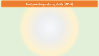 Most probable producing ability (MPPA)
 