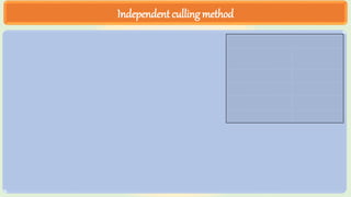 Independent culling method
 