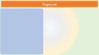 Progeny test
 