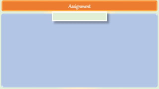 Assignment
 