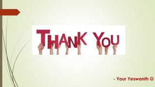 - Your Yeswanth 
 