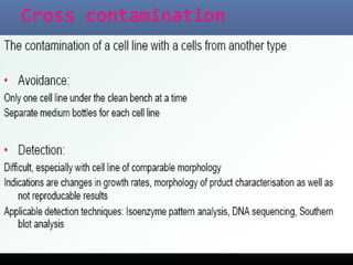 Cross contamination
 