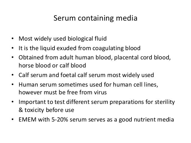 Animal cell & tissue culture