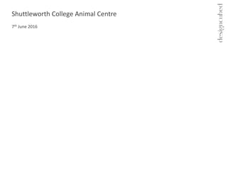Shuttleworth College Animal Centre
7th June 2016
 