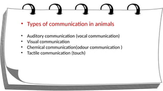 animal communication.pptx animal behavior bs zoology | PPTX
