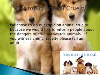 Animal Cruelty Powerpoint-Rm 21