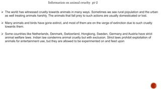 Animal cruelty Slide 4