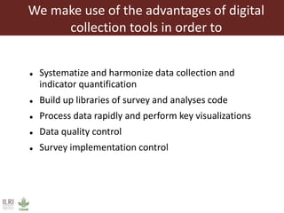 The Rural Household Multiple Indicator Survey (RHOMIS)