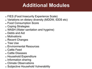 The Rural Household Multiple Indicator Survey (RHOMIS)