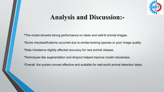 Advanced Deep Learning Techniques for Accurate Animal Detection and ...
