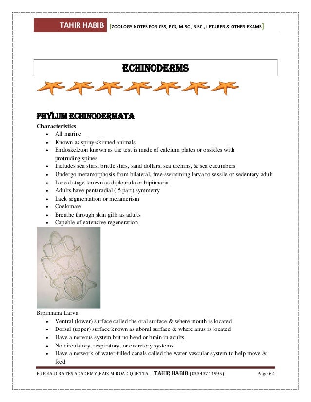 Animal diversity (Zoology) notes