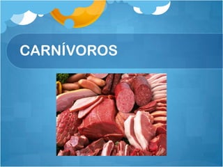 CARNÍVOROS
 