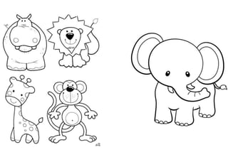 ANIMALES DE LA SELVA -12.pptx libro para colorear | PPTX