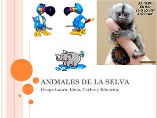 ANIMALES DE LA SELVA
Grupo Laura, Idoia, Carlos y Eduardo.

 