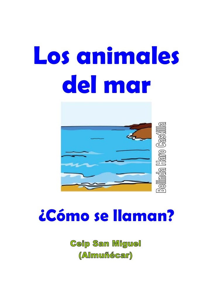 Animales del mar nombre
