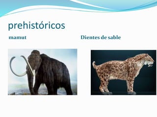 prehistóricos
mamut Dientes de sable
 