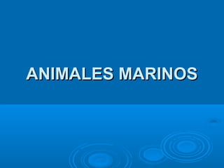 ANIMALES MARINOS
 