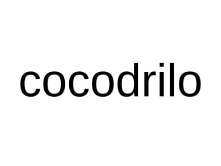 cocodrilo
 