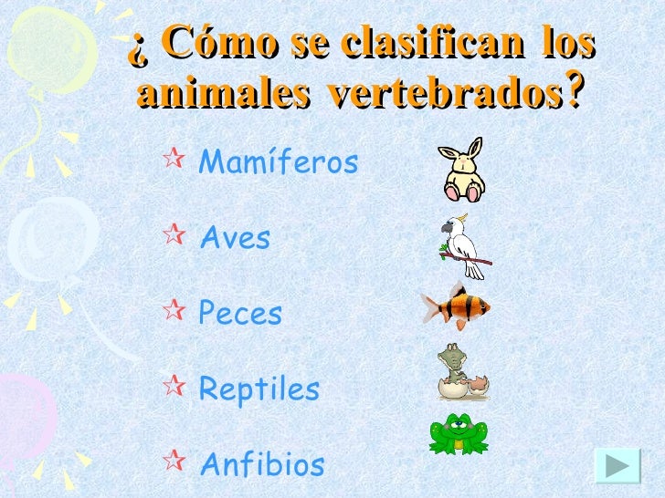 Animales Vertebrados