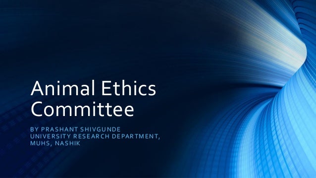 Animal Ethics Committee In India