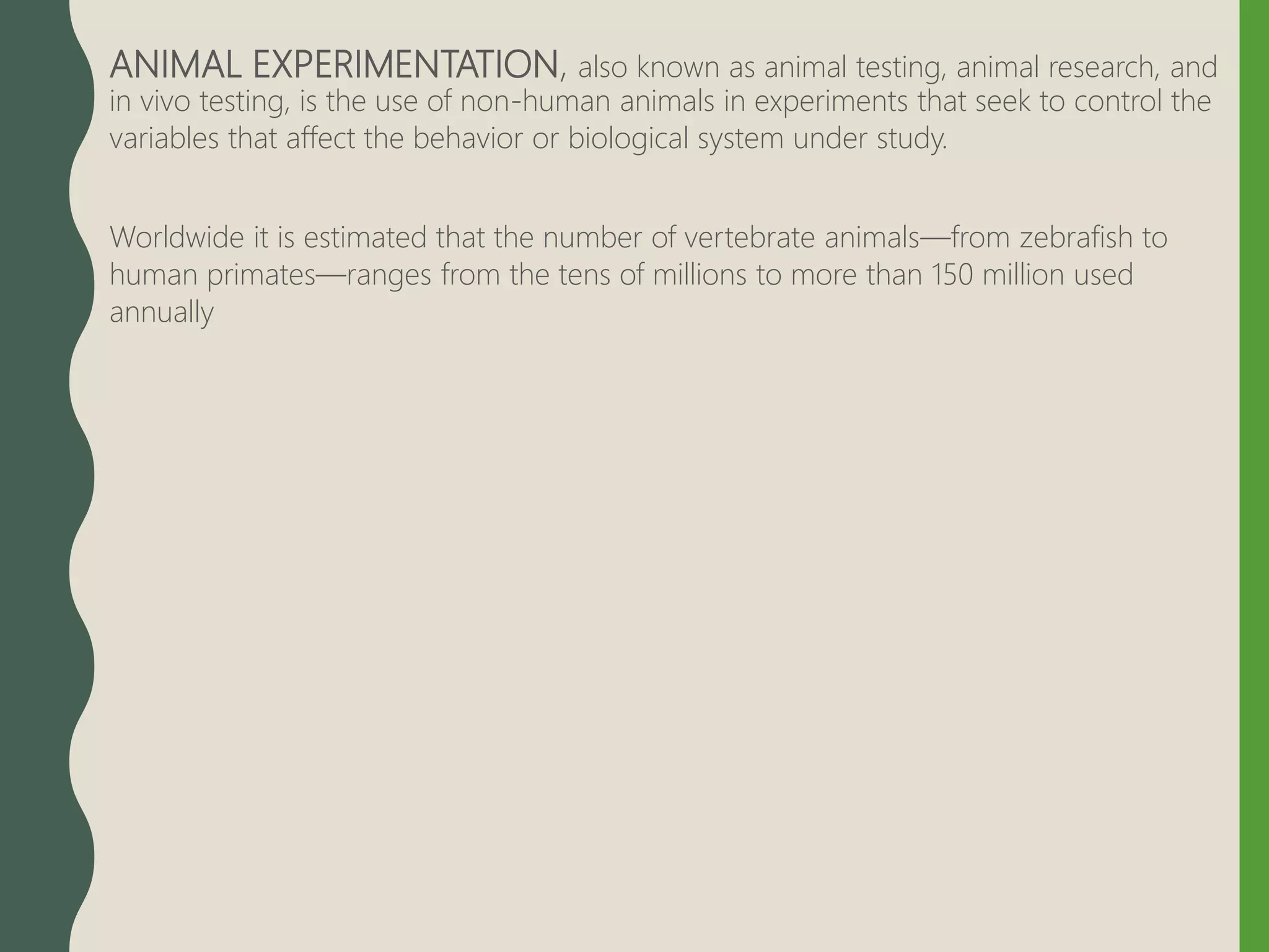 Animal Experimentation- Contemporary Issue | PPTX