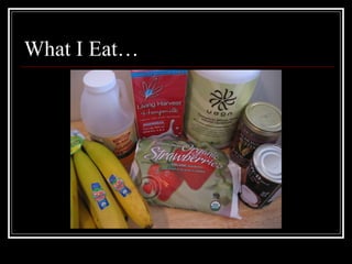 What I Eat… 