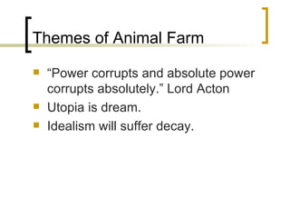 Animal Farm Introduction PPT