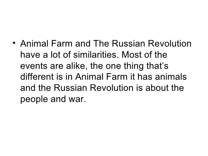 Animal farm and the russia revolution a.robinson
