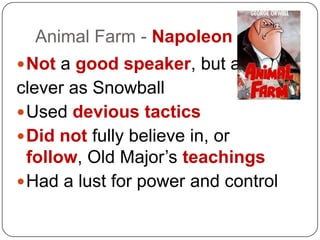 Animal Farm Chapter 2-3 and Character Connections