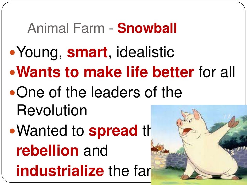 animal farm characters description quizlet