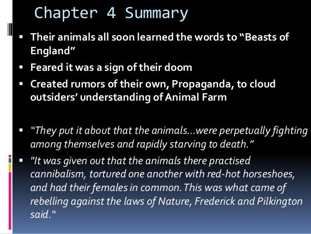 Animal Farm Chapter 4