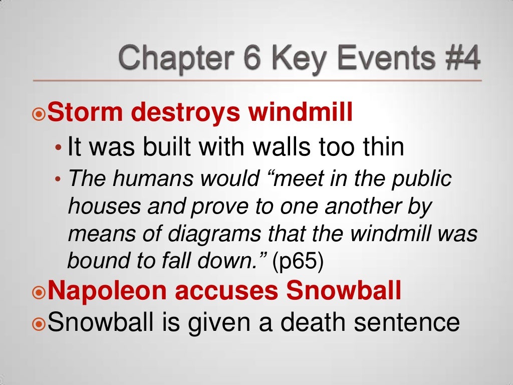 Animal Farm Chapter 6