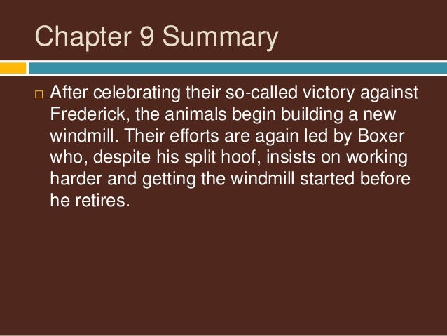 Animal Farm Chapter 9