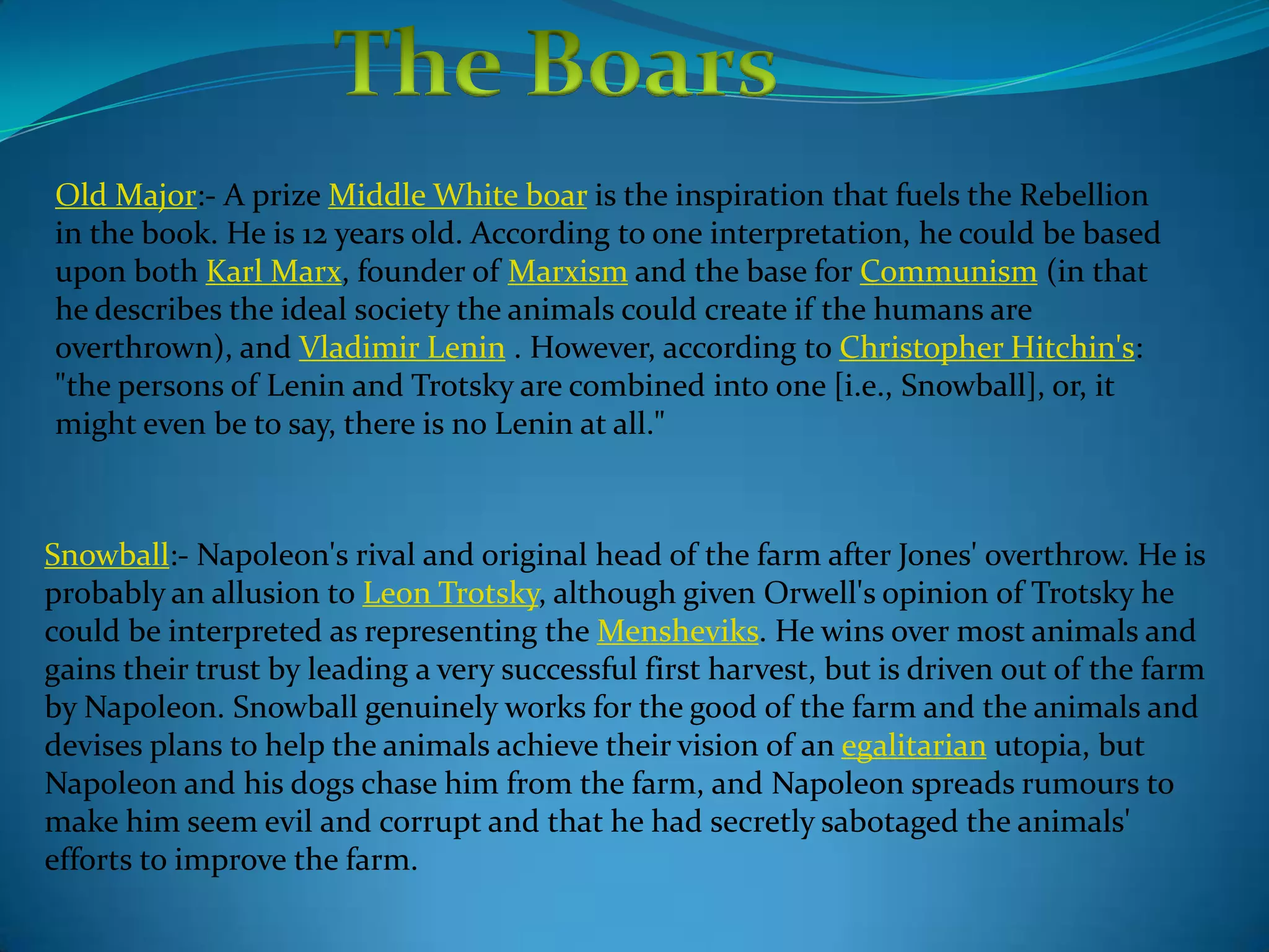 Animal farm chapter 9 PPT