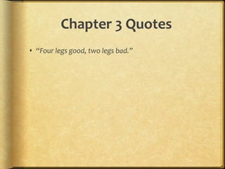 Animal farm chapter quotes