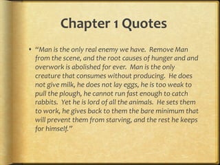 Animal farm chapter quotes Animal farm chapter quotes