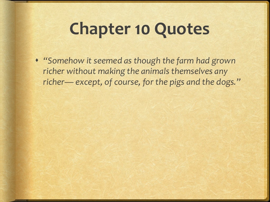 Animal farm chapter quotes