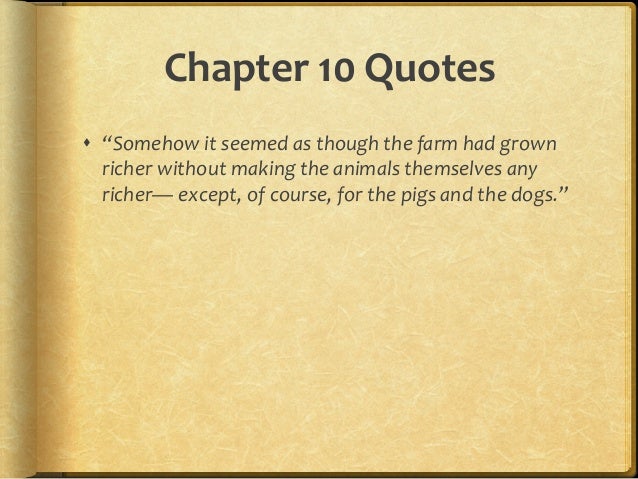 Animal farm chapter quotes