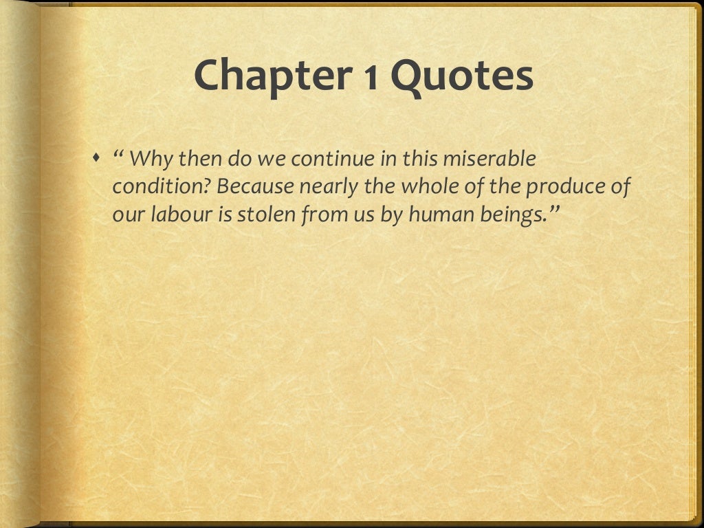 Animal farm chapter quotes
