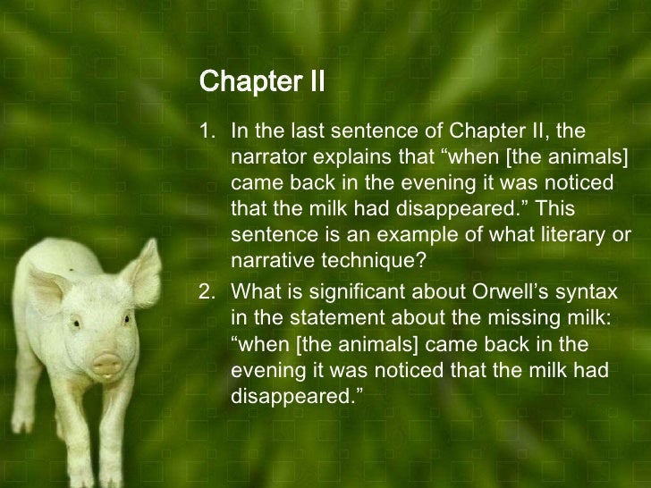 Animal Farm Chapters 1 4