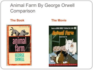 Animal Farm By George Orwell
Comparison
The Book The Movie
 