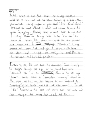 Animal Farm exemplar materials