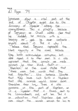 Animal Farm exemplar materials