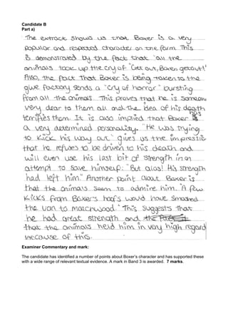 Animal Farm exemplar materials