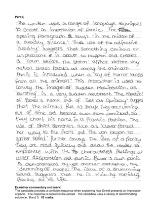 Animal Farm exemplar materials