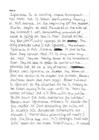 Animal Farm exemplar materials