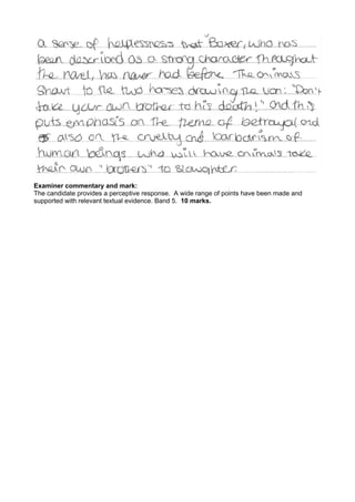 Animal Farm exemplar materials