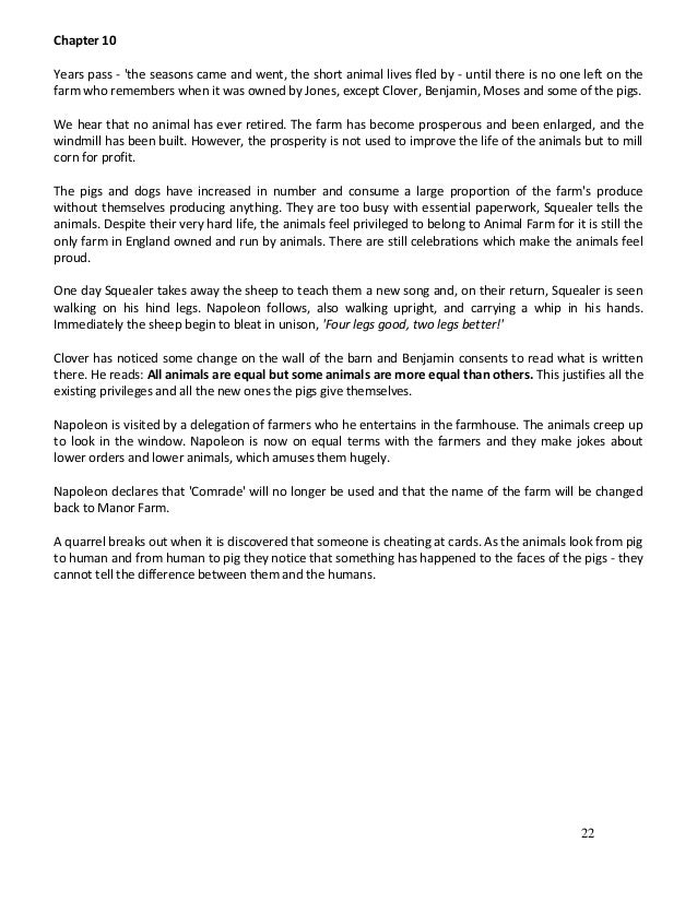 Animal farm thematic essay